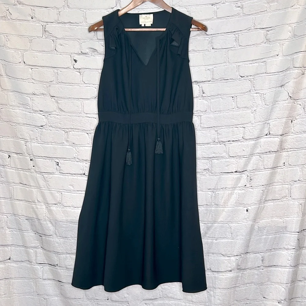 Kate Spade Black Sleeveless Dress Size Medium Excellent Condition