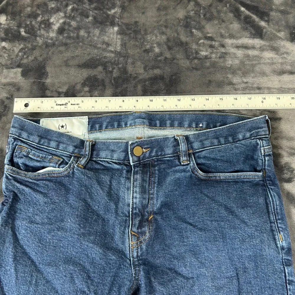 Banana Republic Slim Fit Jeans Mens 35x32 Blue Medium Wash Denim Pants