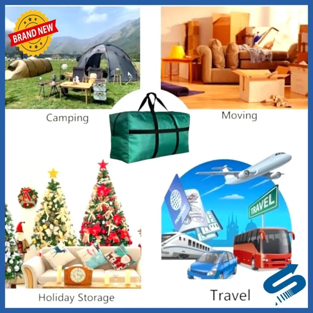 Extra Large Foldable Duffle Bag Travel Storage Sturdy Multi-Purpose Duffel