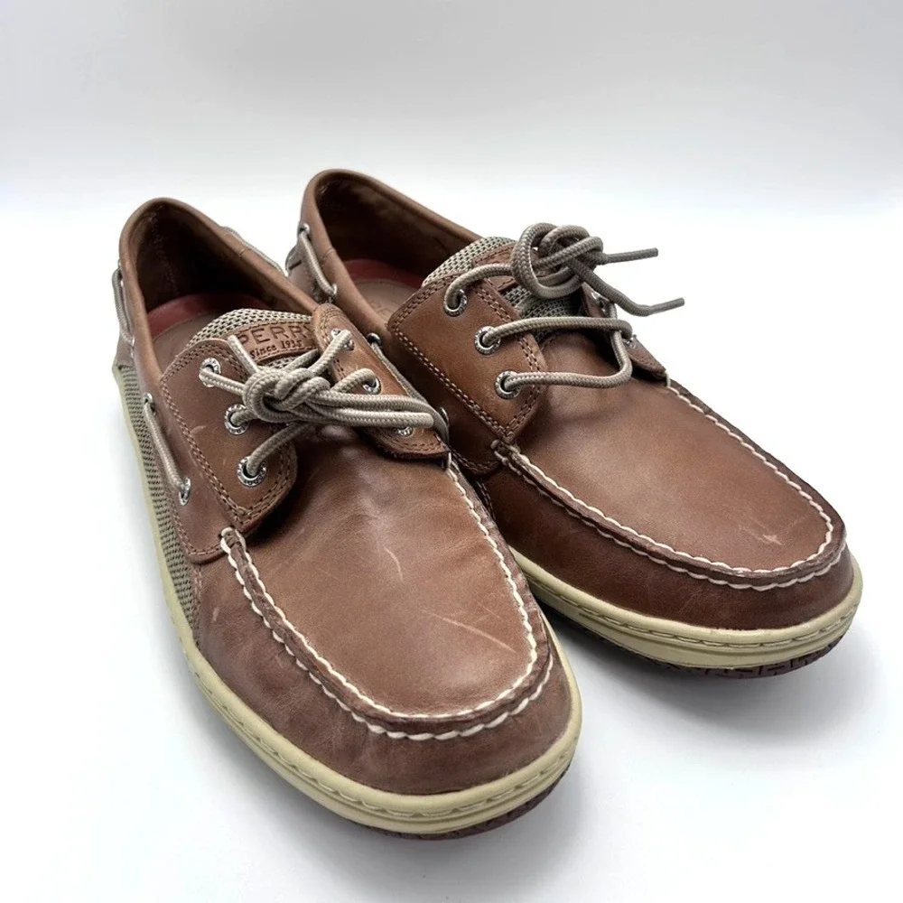 Sperry Top-Sider Billfish 3-Eye Men's Boat Shoe Color Dark Tan US‎ 11.5
