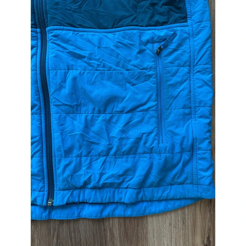 The North‎ Face Mens Blue Quilted Lightweight Insulated Hooded Jacket Size Large