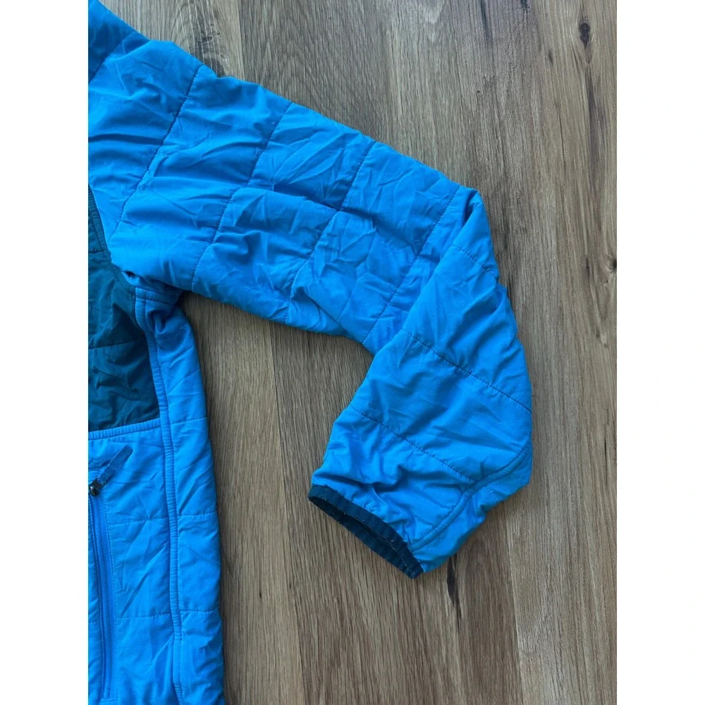 The North‎ Face Mens Blue Quilted Lightweight Insulated Hooded Jacket Size Large