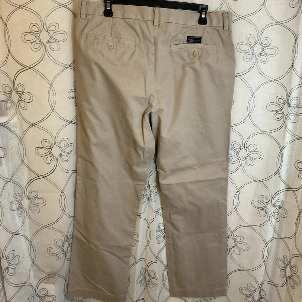 Men's Banana Republic Aiden Chino Khaki Dress‎ Slacks Beige Size 35/30