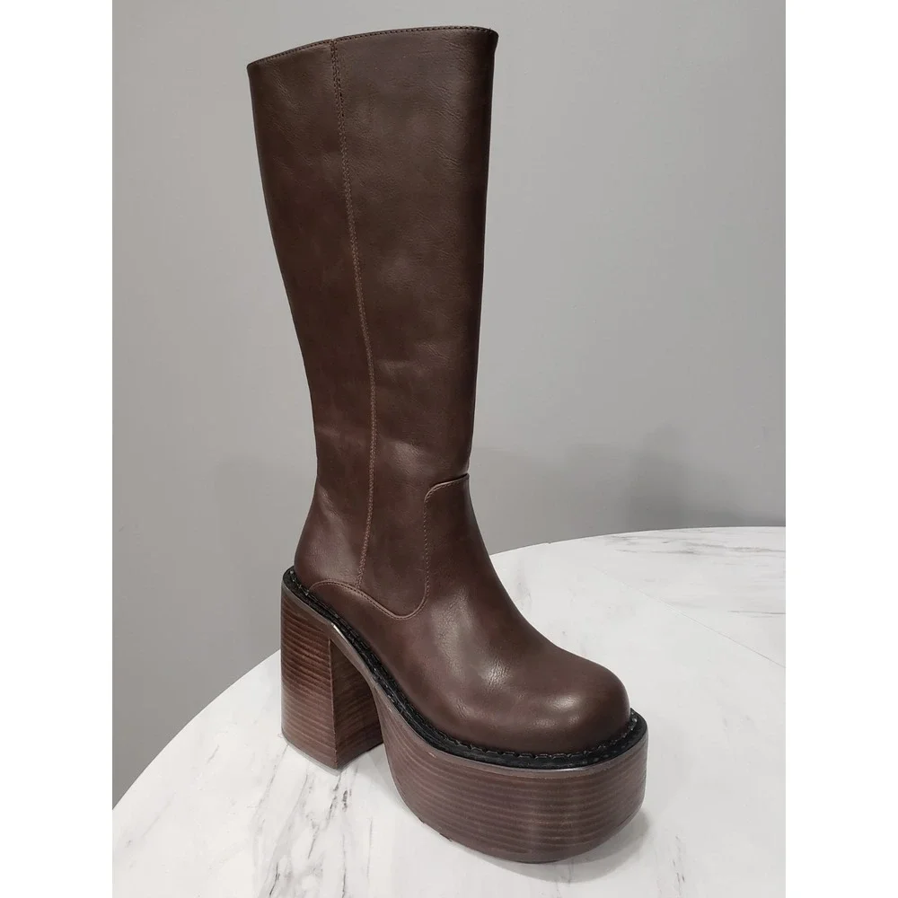 NEW NO BOX dELiA*s Delia's Vintage Soul Knee High Boots bratz y2k platform GOGO