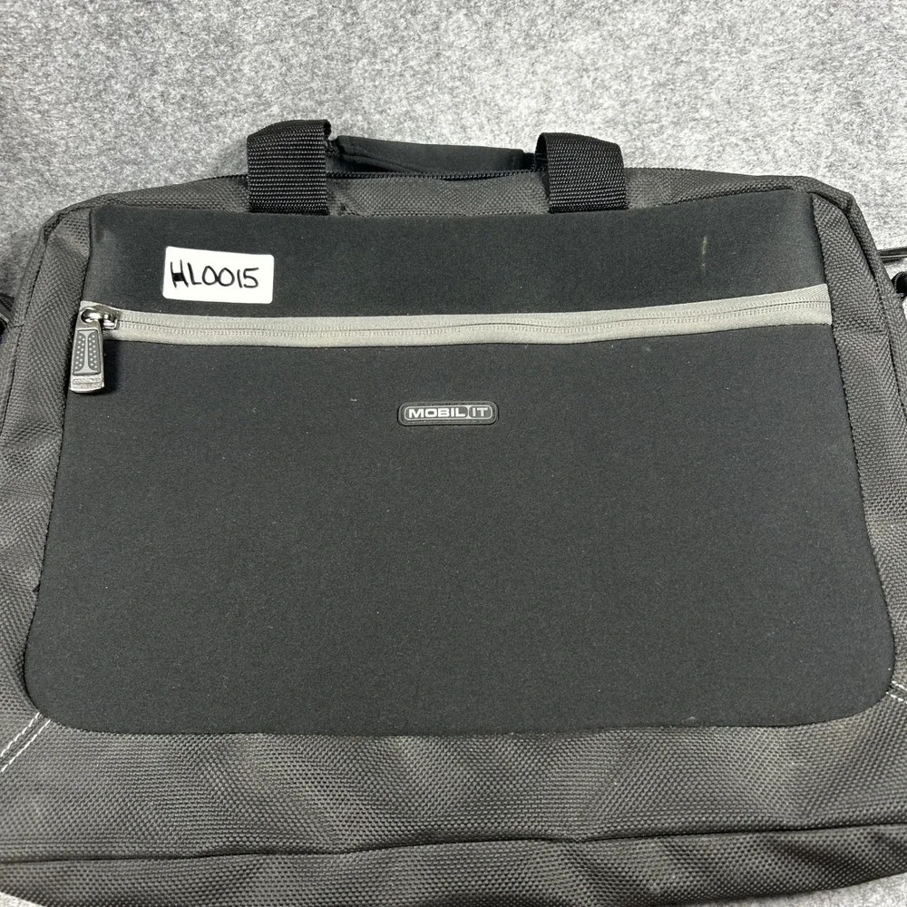 Mobil IT Laptop Briefcase One Size Black Padded Tech Messenger Bag