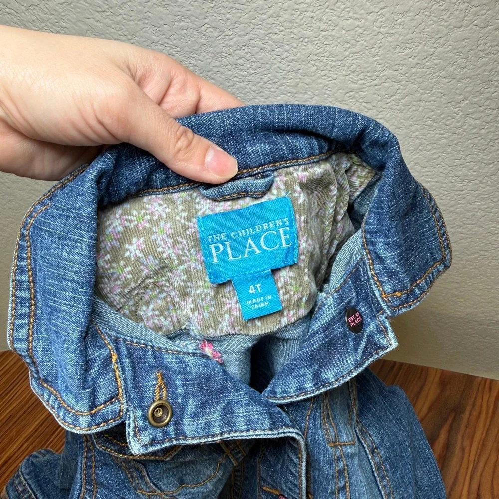 Y2K The Childrens Place Girls‎ Denim Jacket Size 4T