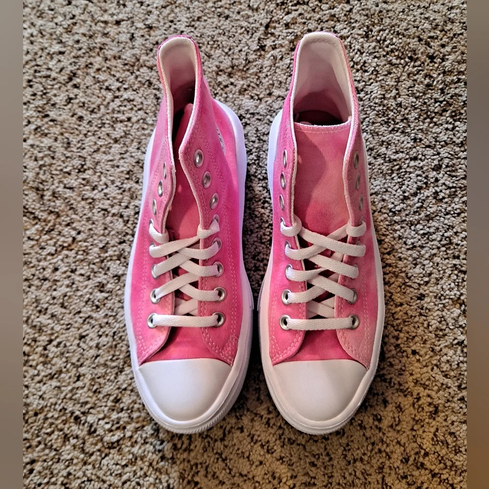 Converse Chuck Taylor Move Hi Tops Chaos Fushcia Size Youth 5.5 Women 7.5 EUR 38
