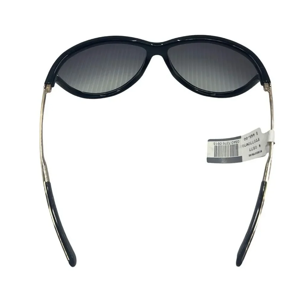 Tom Ford FT0770 01B Tammy Sunglasses 70-14-115 Shiny Black / Gradient Smoke