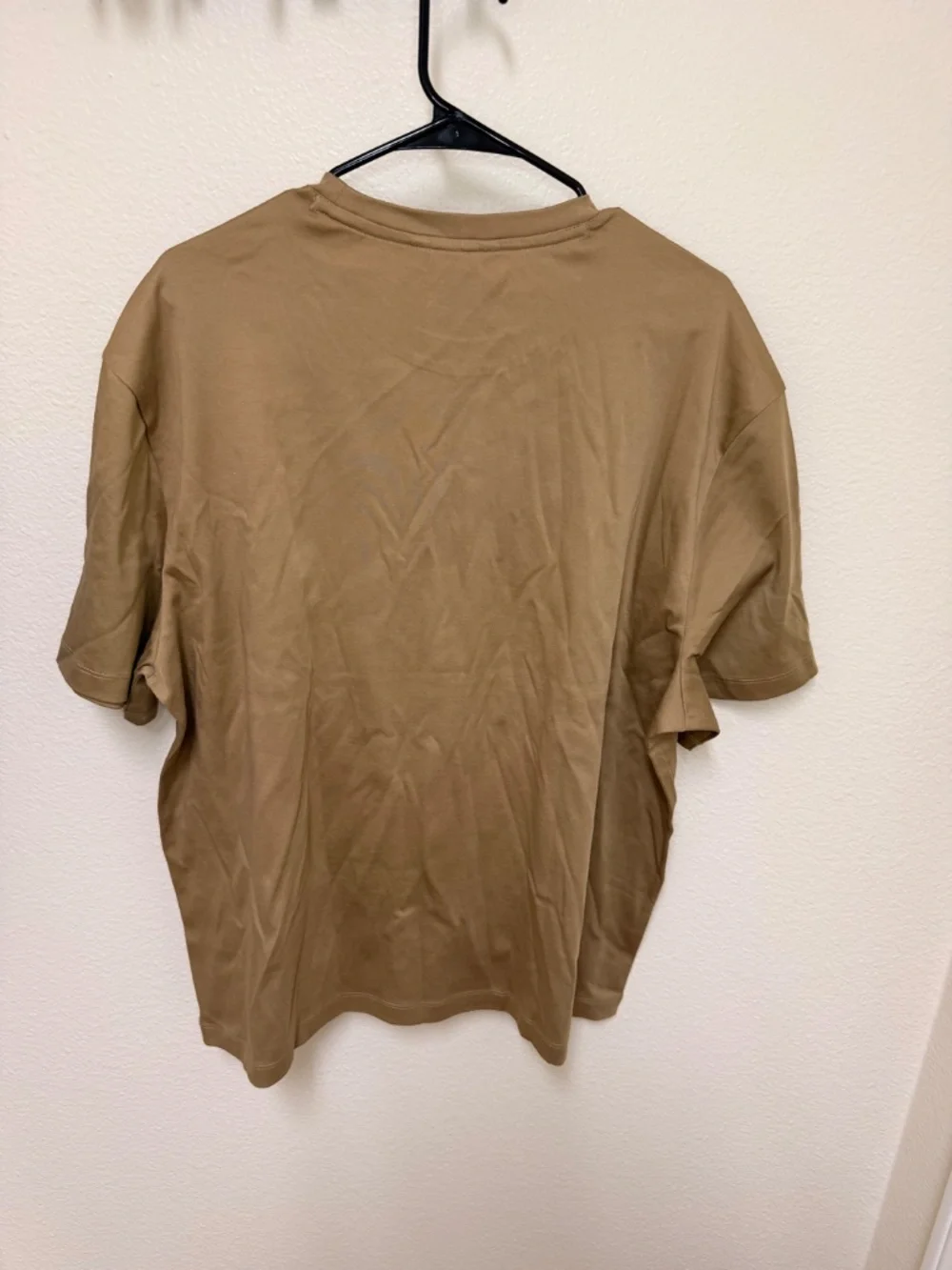 Banana Republic Luxe Touch‎ Tee Men's XXL Tan Whiskey Crew Neck Short Sleeve NWT