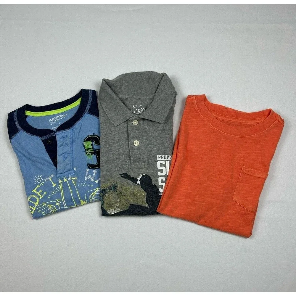 Boys T-Shirt Bundle - Lot of 3 - Sizes 5/6 & 6/7
