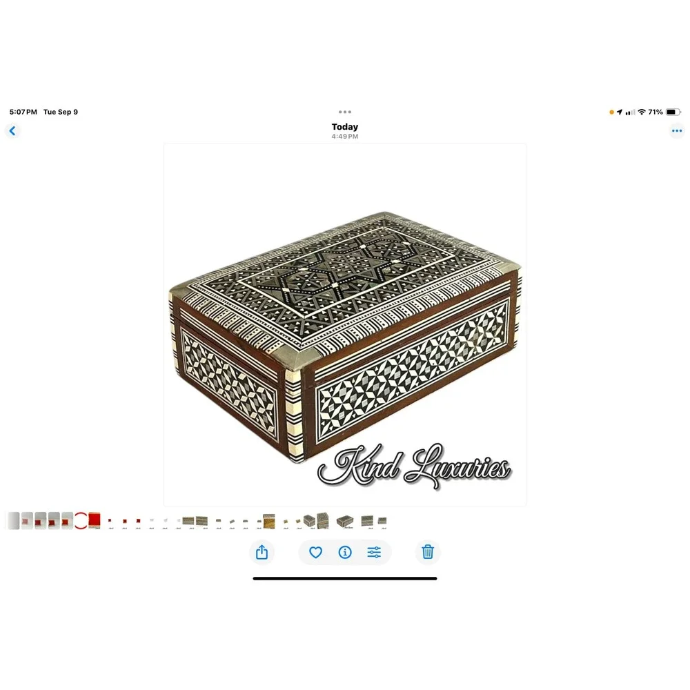 Mother of Pearl items are