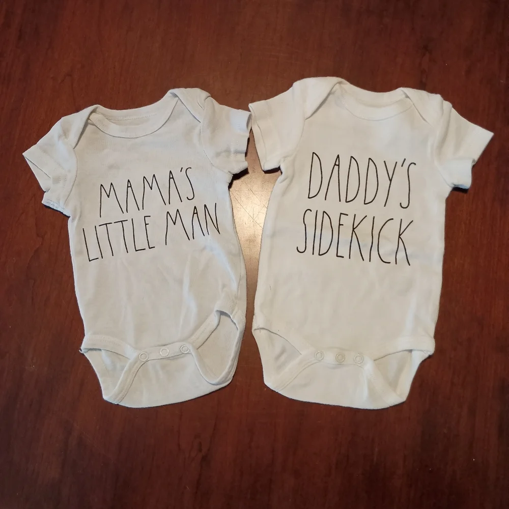 Rae Dunn 2pc Baby‎ Onesies