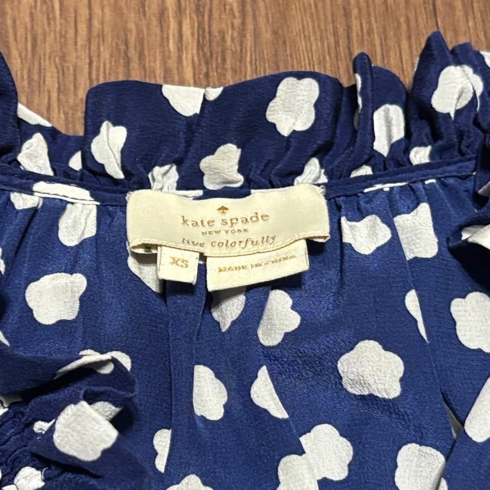 kate spade white navy elegant