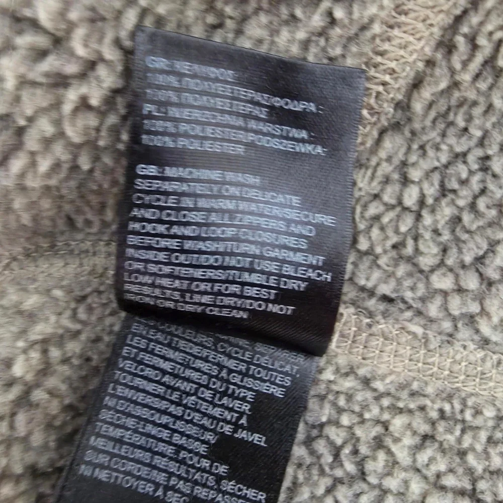 The North Face measurements lying