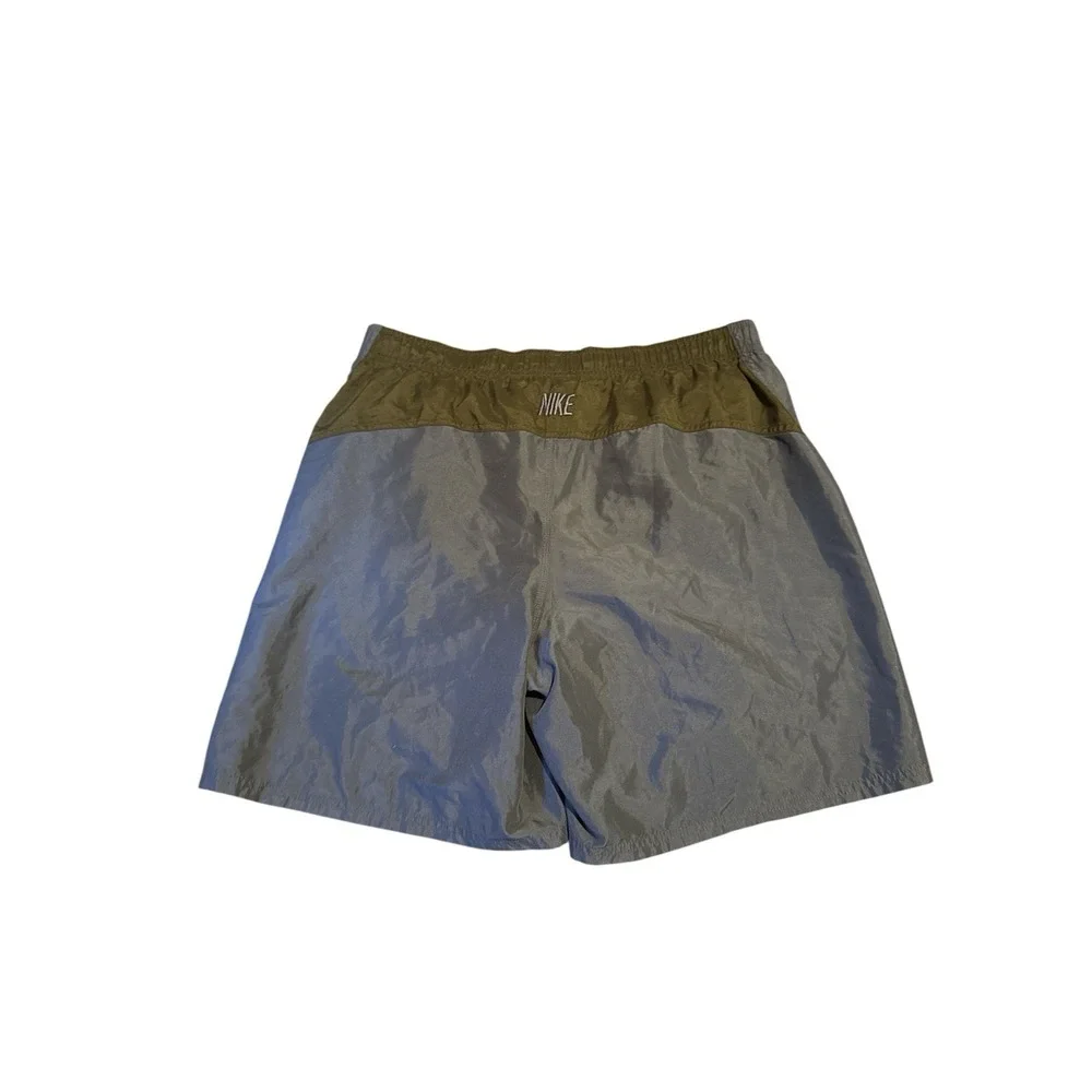 nike swim trunks mens Size‎ Measurements embroidered swoosh netted Blue
