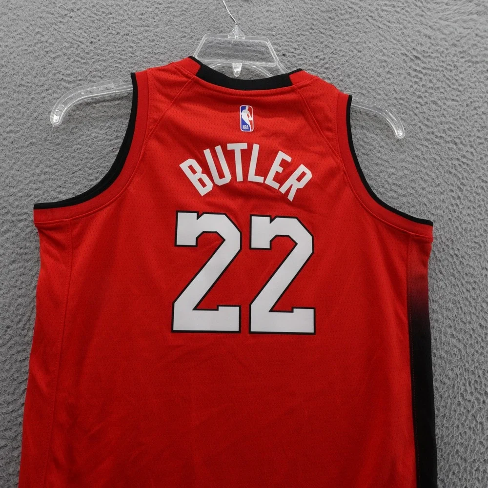 Nike Jimmy Butler Jersey Large Red Basketball Youth Miami Heat City Edition‎ 22