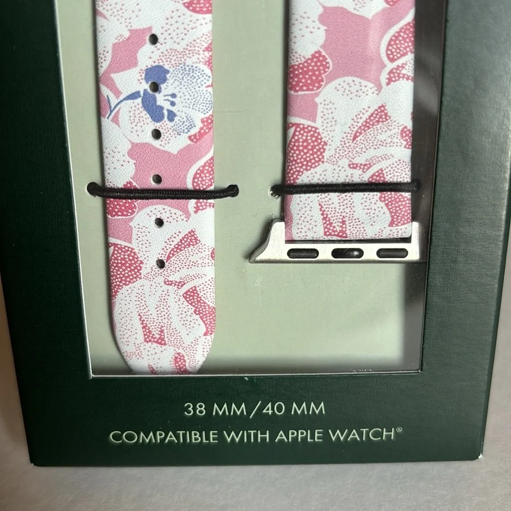 Ted Baker Floral Pink Leather Strap for Apple Watch®