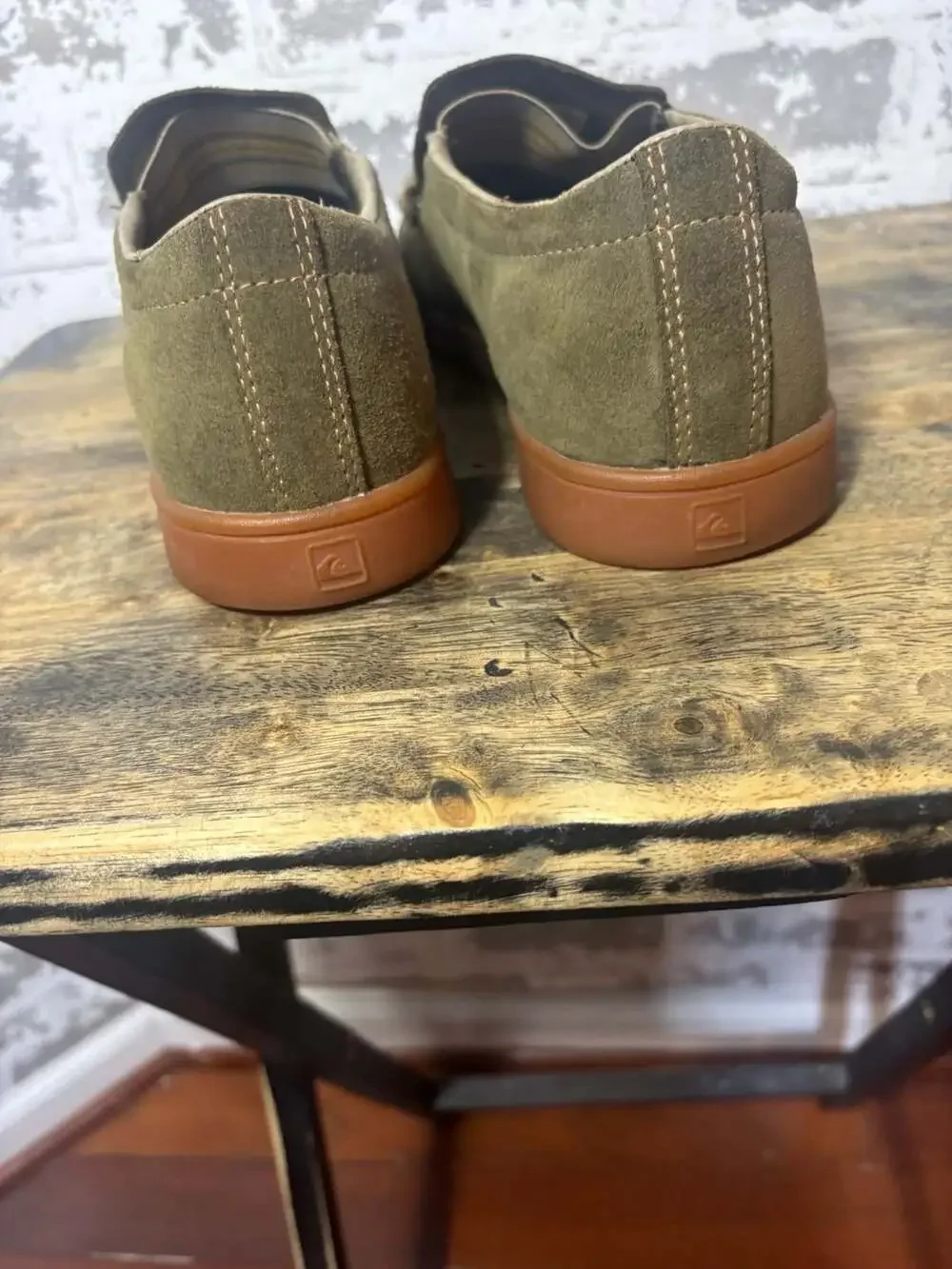 NwoB Quiksilver Men's Suede Slip-On Moccasin Loafers M8