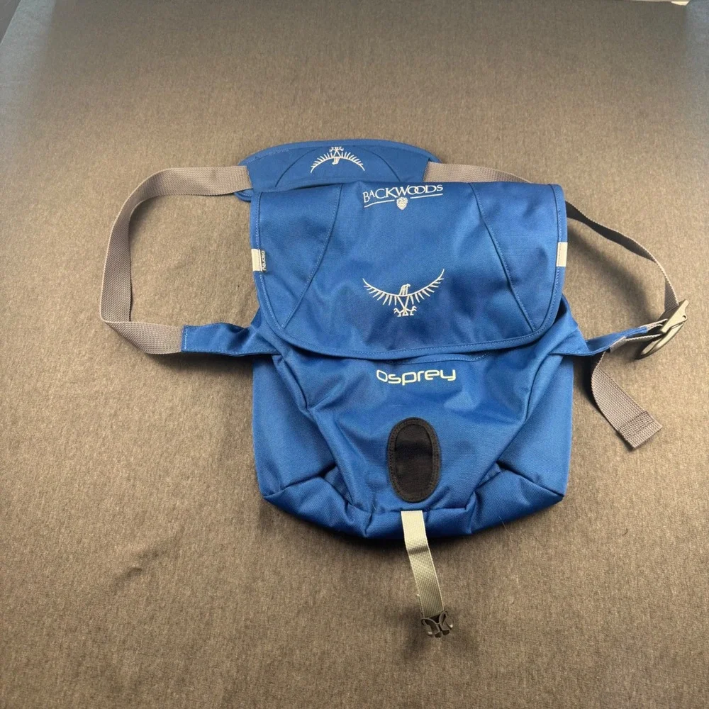 Osprey Backwoods Messenger Bag Blue Canvas Shoulder Crossbody Laptop Bag
