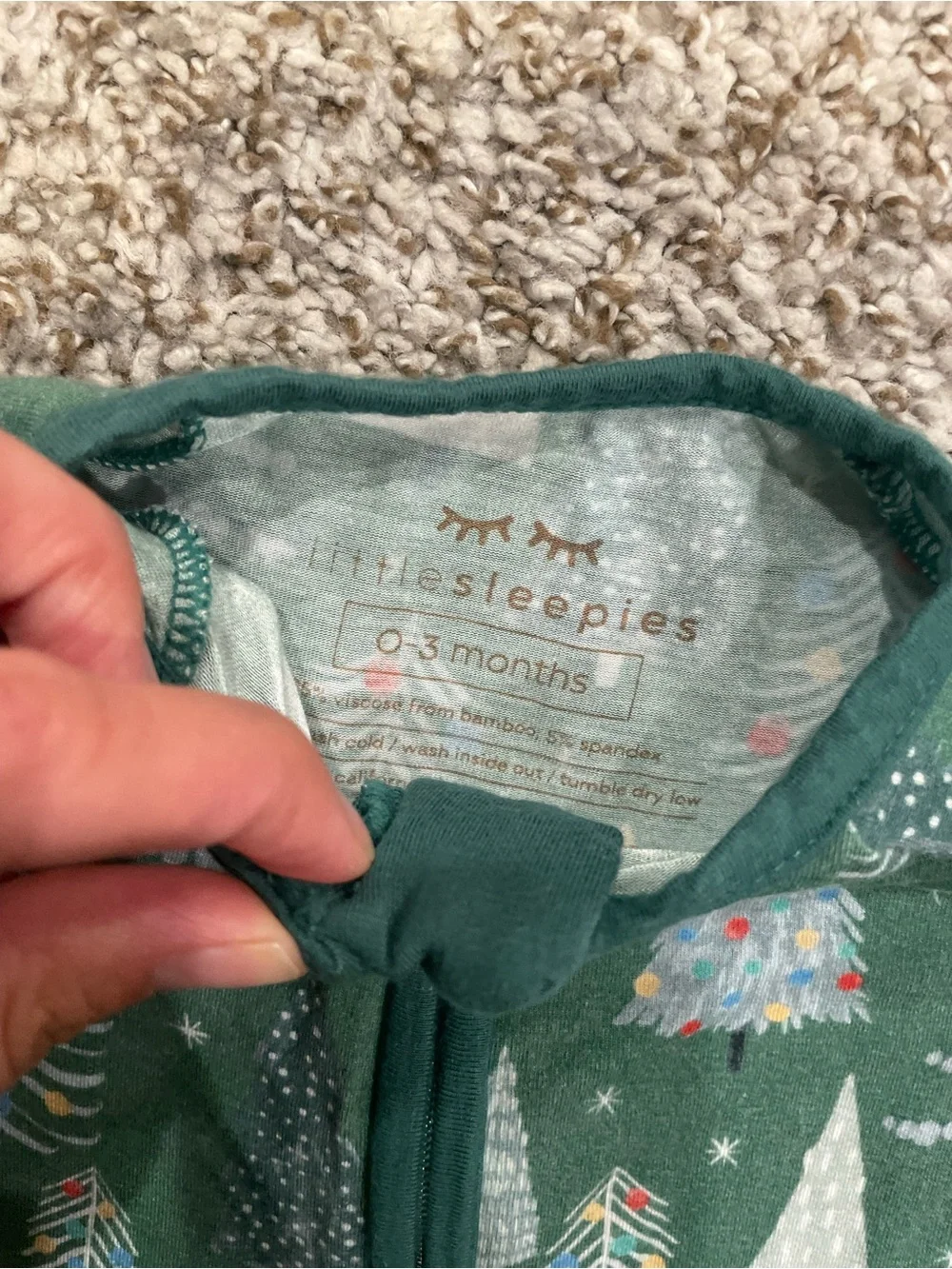 Little Sleepies cozy green