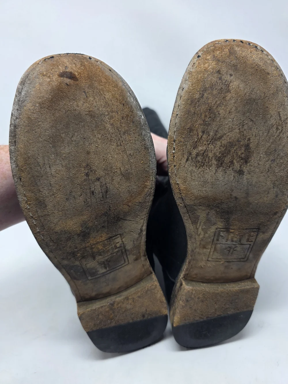 Frye riding tall sole