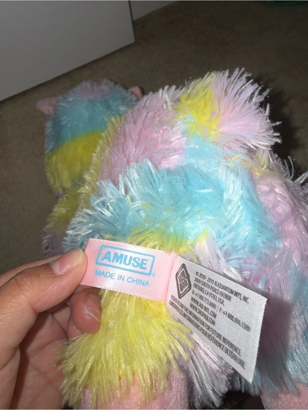Amuse Alpacasso Rainbow Plush