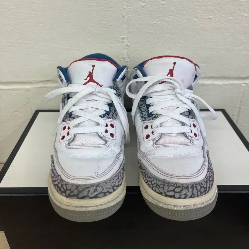 Nike Air‎ Jordan 3 Retro True Blue 2016 854261-106 Sneaker Youth Boys Size 6.5 Y