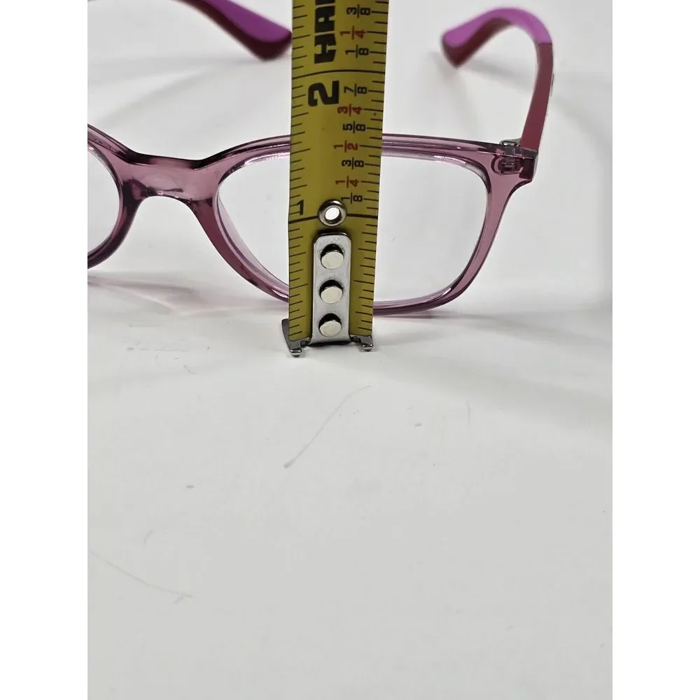 RAY-BAN Eyeglasses‎ TRANSLUCENT PINK SQUARE Glasses Frame MOD: RB1586 3777 49 16