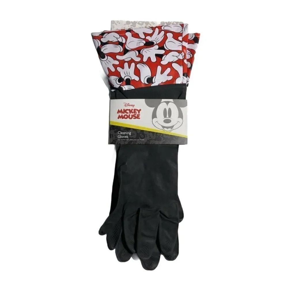 🛒$9 Disney Mickey Mouse Rubber Cleaning Gloves NEW #2231-5B