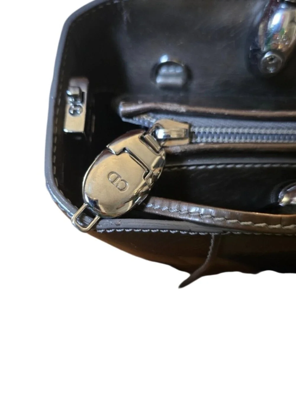Christian Dior Vintage Patent Leather Malice Hand/Crossbody Bag  w/ Dustbag