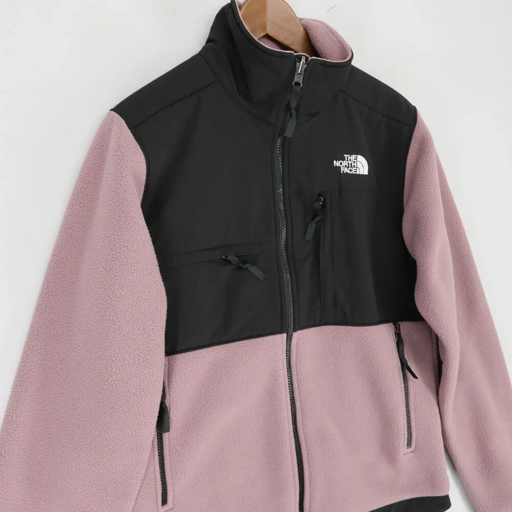 The North Face Denali Jacket Mens XS Purple Black Polartec Fleece Full Zip