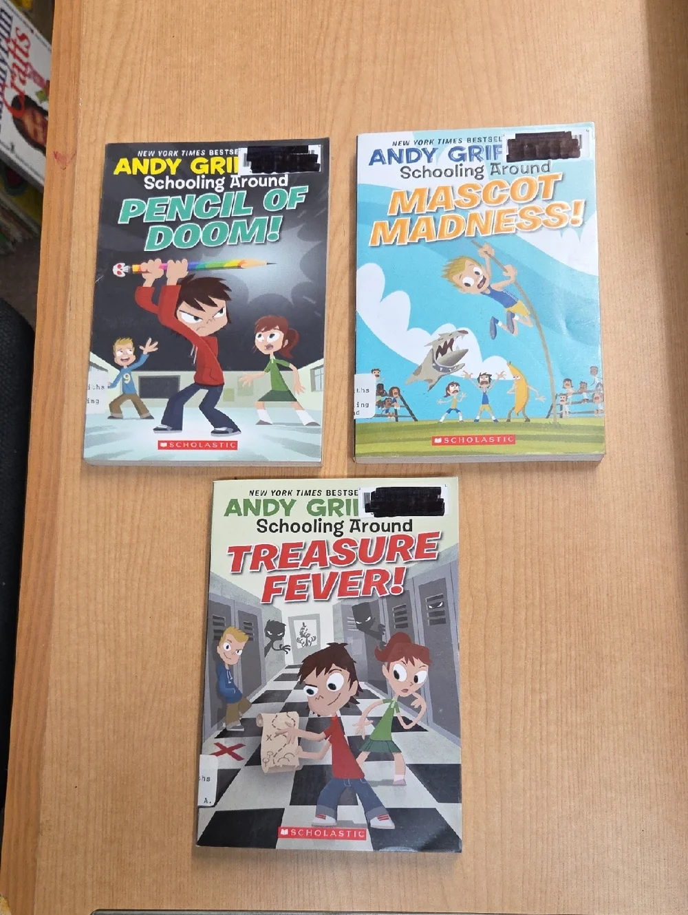 Andy Griffiths Book Lot‎ of 3 Schooling Around Scholastic