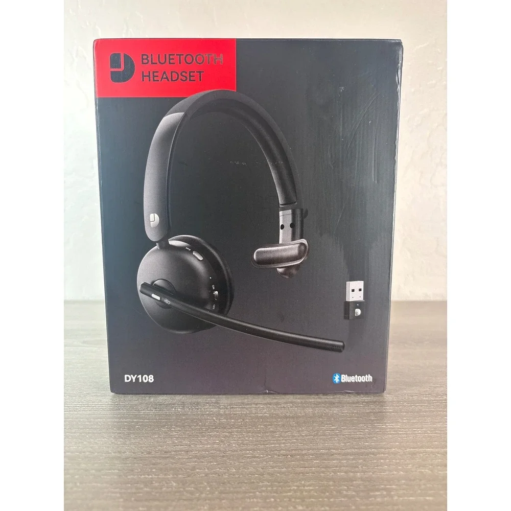 Dytole DY108 Bluetooth Headset Wireless‎ Mono Office Headphones with USB Dongle