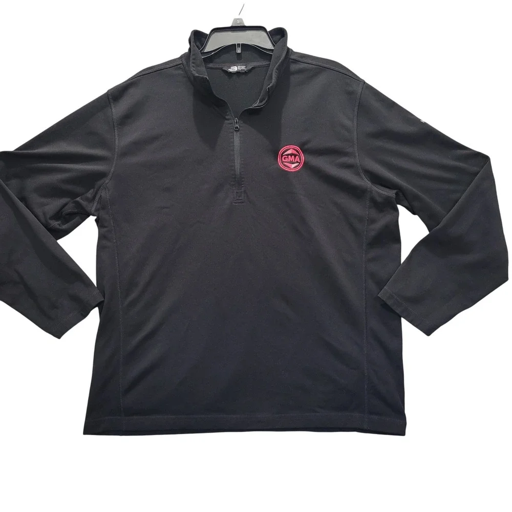 The‎ North Face Mens Black GMA 1/4 Zip Fleece Pullover Jacket XL