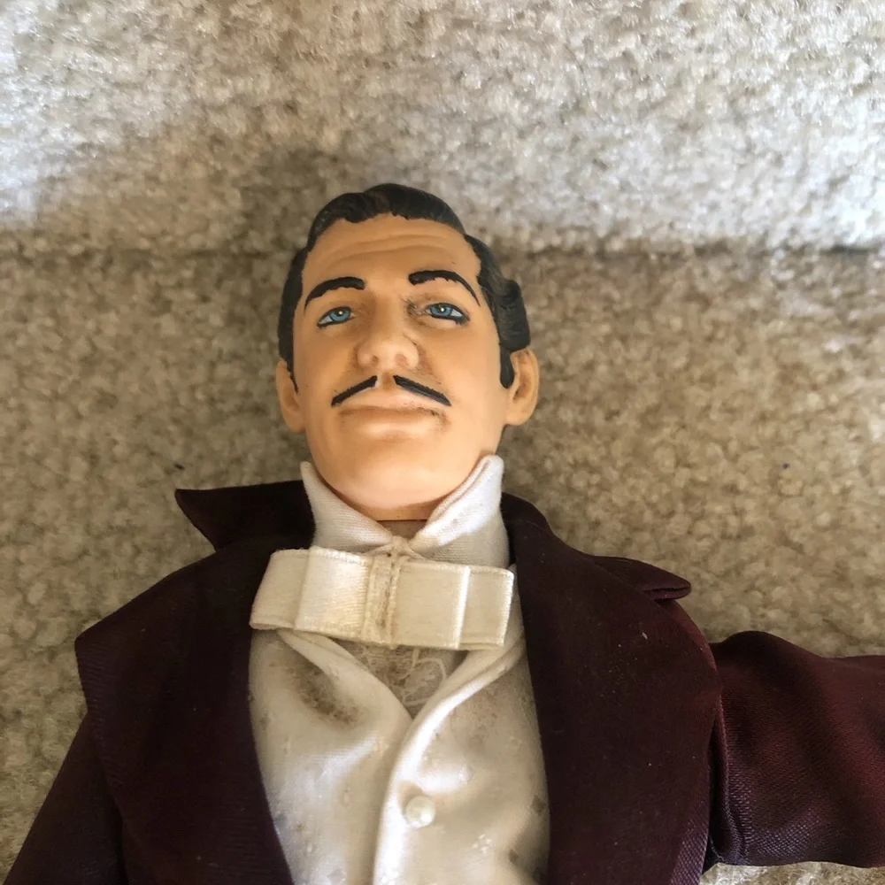Vintage Male Doll in Deep Plum Tuxedo