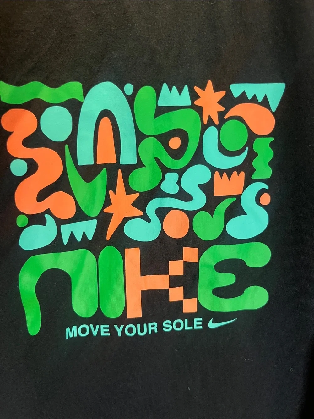 Nike Girl’s Dance T Shirt Black Medium Move Your Sole