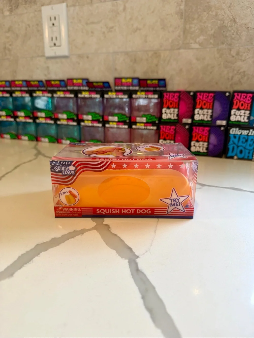 Sunnydays viral hotdog squishy