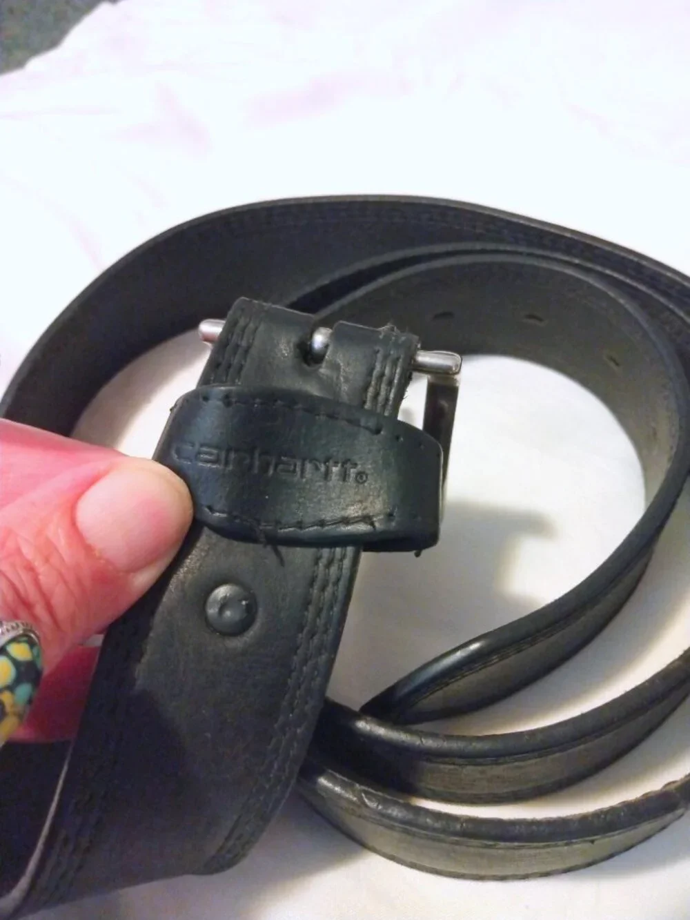 Carhartt black leather