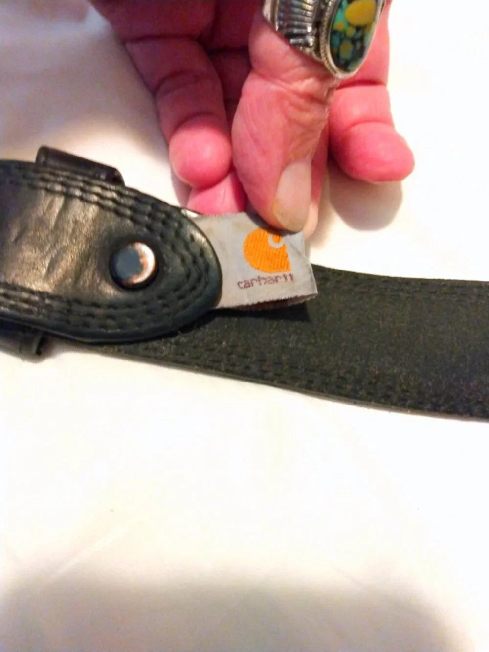 Carhartt black leather