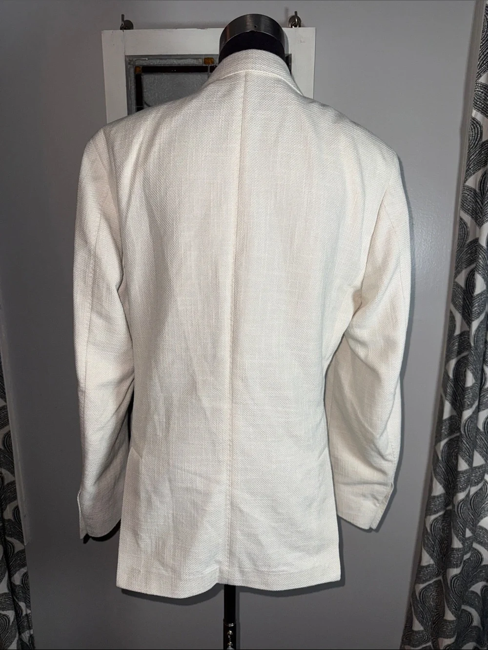 Reiss London Cream Textured Blazer Jacket - Men’s Size 38 Tailored Professional