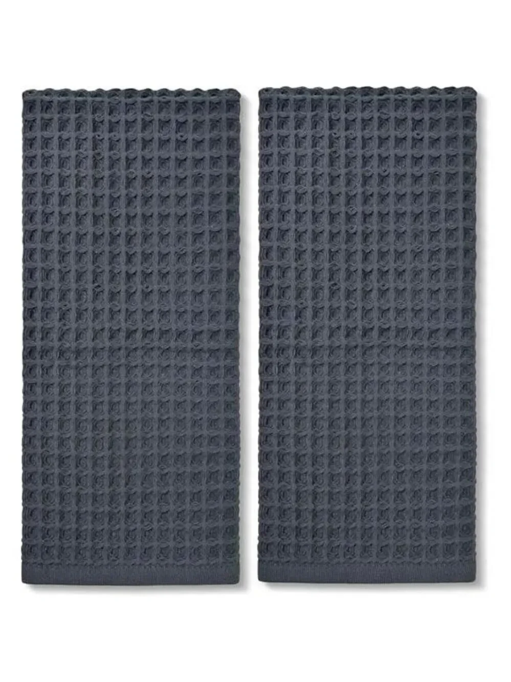 Waffle Hand Towels Set 2 Pack Cotton Quick Dry Lint Free Bathroom Kitchen Face