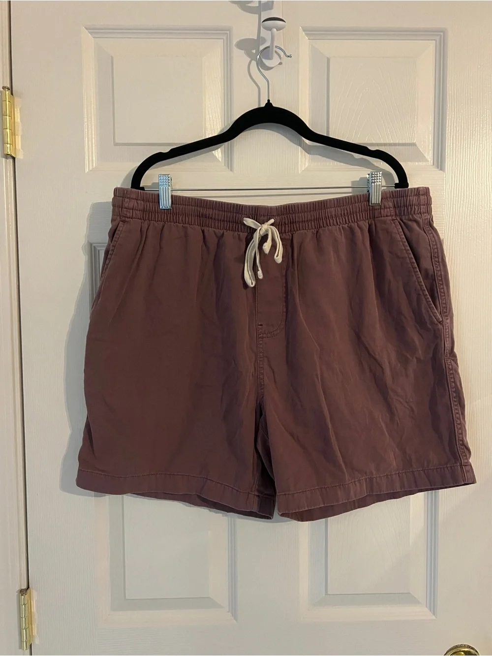 J.Crew Garment Dyed Casual Drawstring Shorts Men’s XL Mauve Beach Coastal