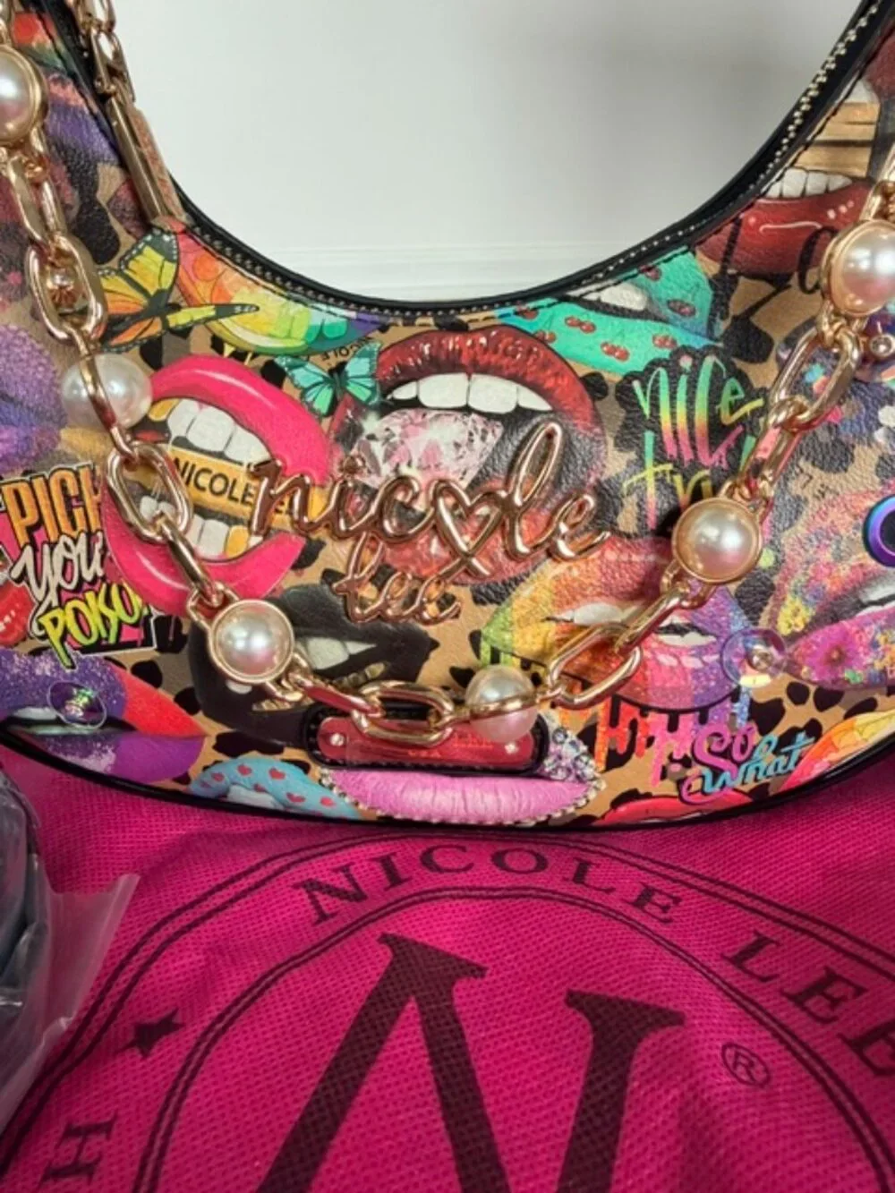 Nicole Lee ALL EMOTION Hobo/Shoulder Bag - NWT