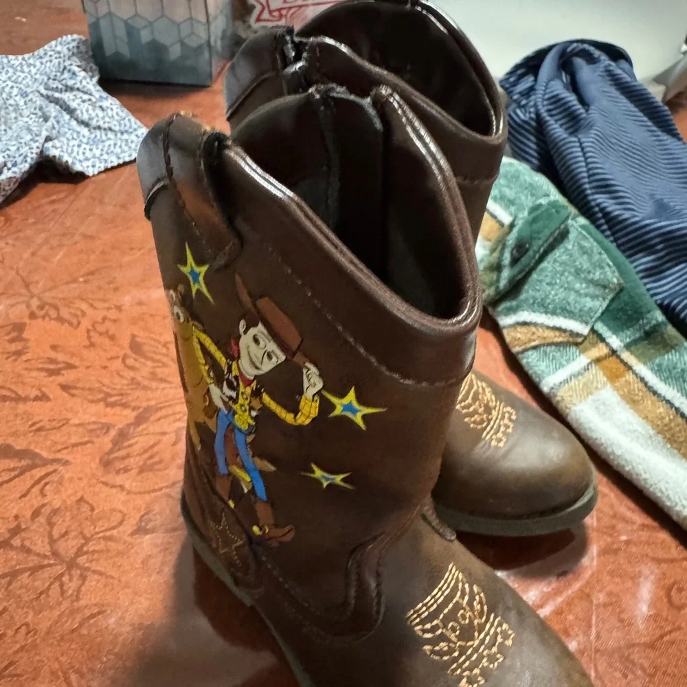 Disney Brown Woody Cowboy Boots for Kids