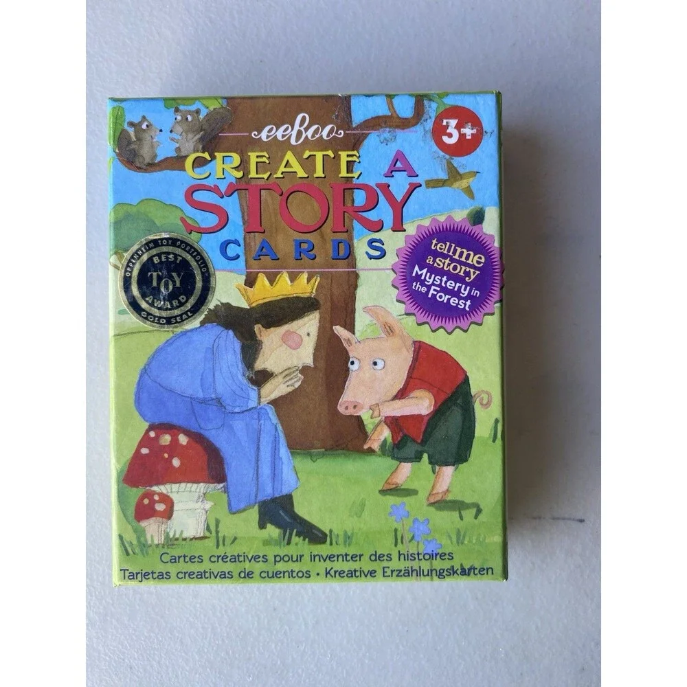 eeBoo Create a Story Cards Mystery in the Forest & Animal Village Lot