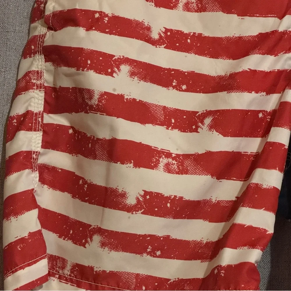 Vintage American Flag Board Shorts USA Swim Trunks L Fits XL
