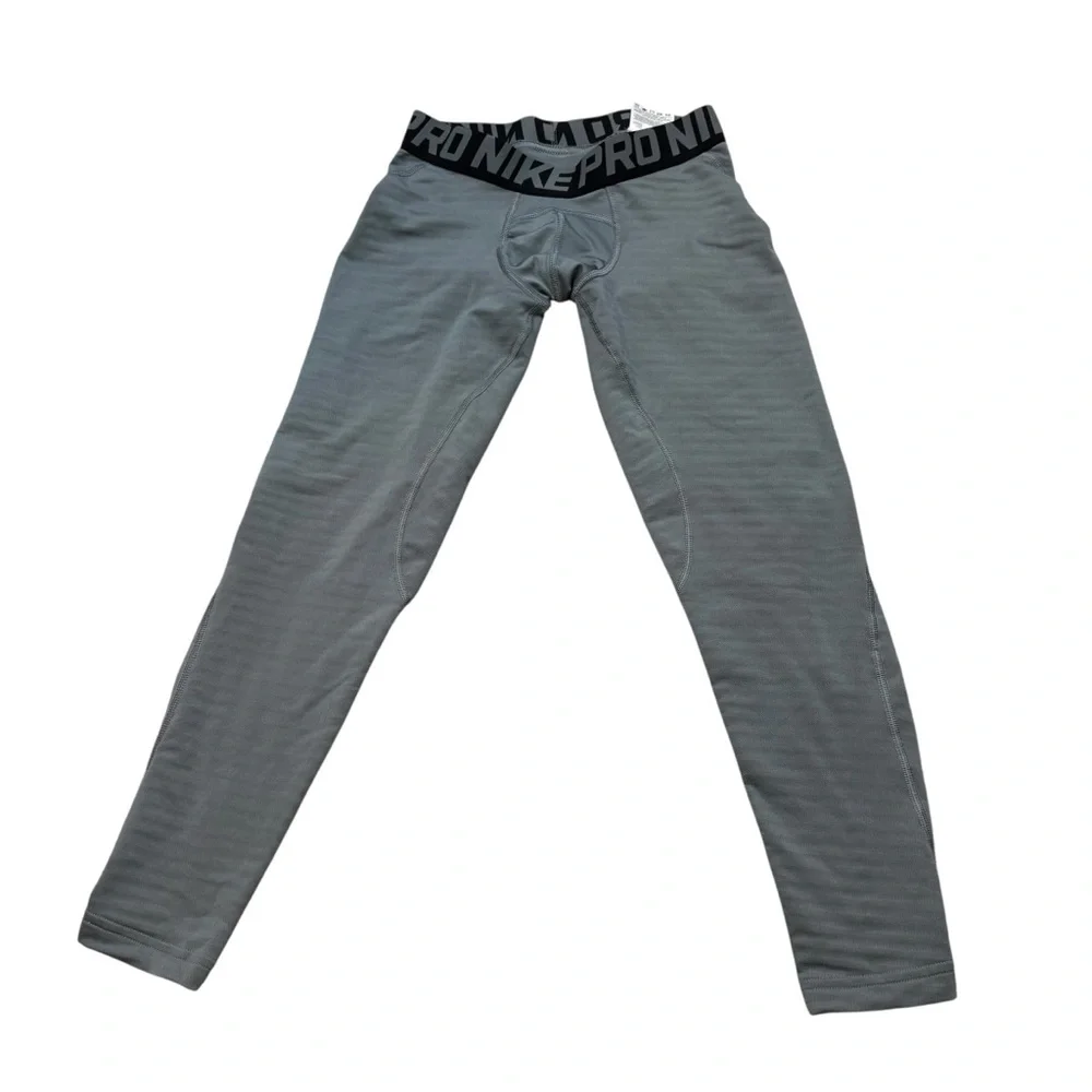 Nike Pro Big Boys‎ Compression Training Tights Grey Size Youth Medium