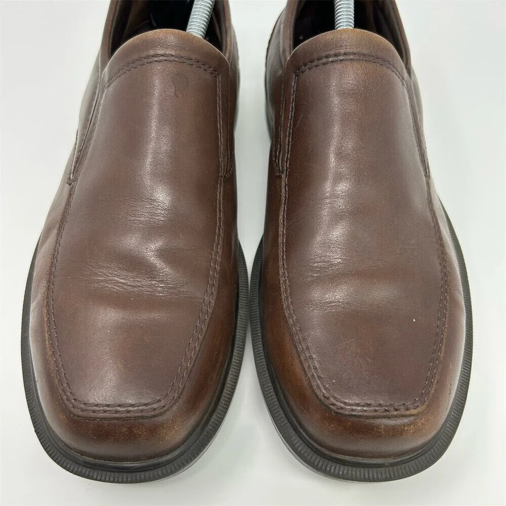 SAS Diplomat Men's Brown Slip-On Loafers Apron Toe Comfort Dress Shoes Size 10.5
