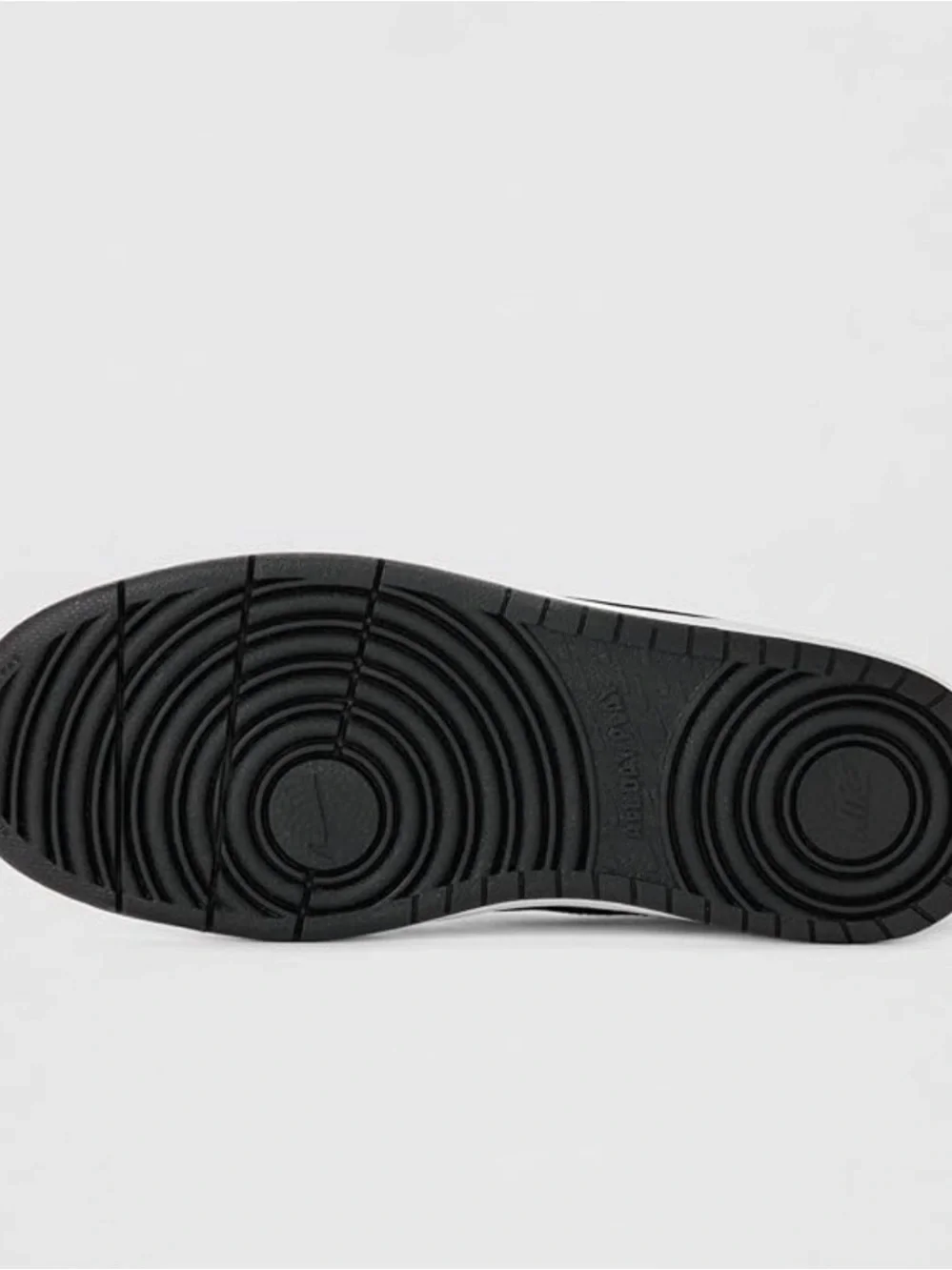 Nike Court Borough Low Recraft Big Kids' Shoes (White/Black) Size 5y ((No Lid))