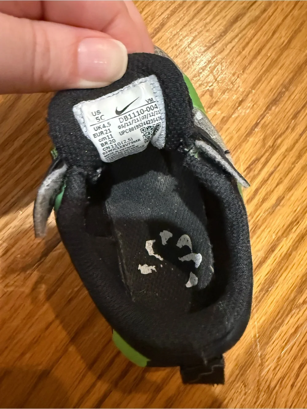 Nike Kids Air Max Sneaker - Black & Green
